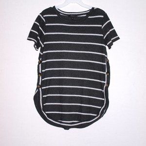 MM Black & White Stripe top Women XS